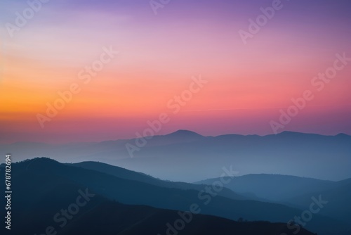 View evening landscape travel nature beauty sunset forest sky mountains sun © SHOTPRIME STUDIO