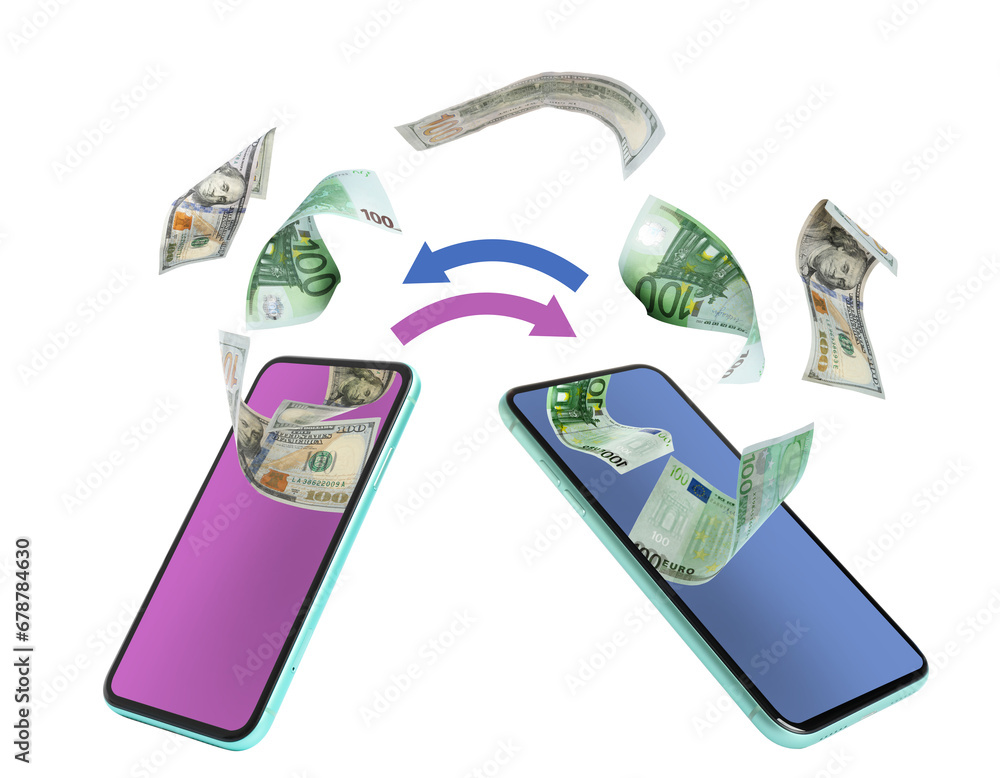 Fotografie Online money exchange