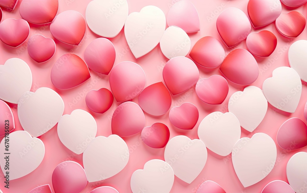 Background filled with red hearts