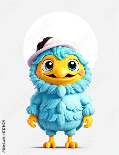Funny cartoon lion character with hat and sunglasses. Vector illustration.
