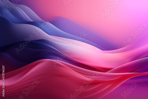 Abstract background with smooth lines of blue-violet and pink colors.