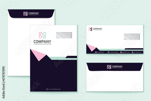 Unique professional colorful C4 and DL envelope design for Corporate company