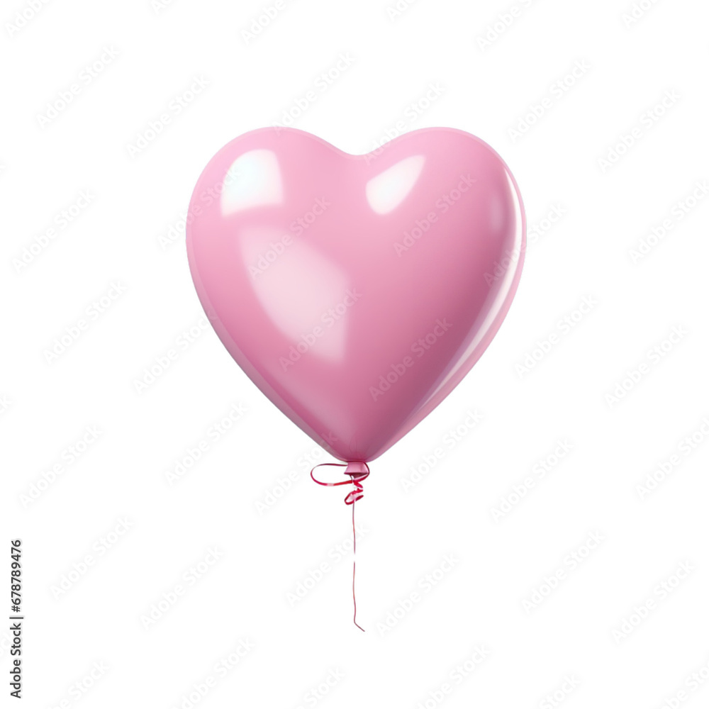 Flying mint pink heart balloon Flying mint pink heart balloon