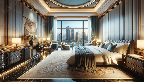 Elegance and Opulence  Luxurious Hotel Suite