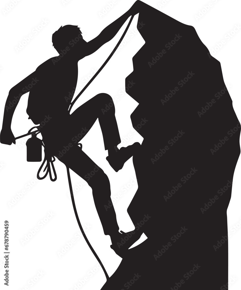 Climbers Silhouettes With All Side Elements EPS Vector SVG Climbers Silhouettes With All Side Elements EPS Vector SVG