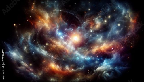 Cosmic Splendor - Celestial Themed Astronomical Background © Philipp