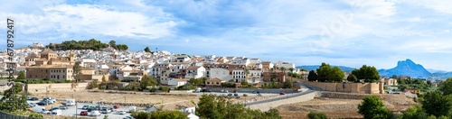 Panoramic view of the historical Andalusian city in Antequera, Spain