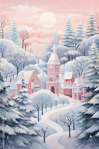 church in the snow