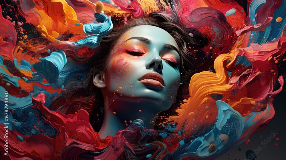 Illustration Captures Complex Human Emotion Through Abstract Forms, Colors