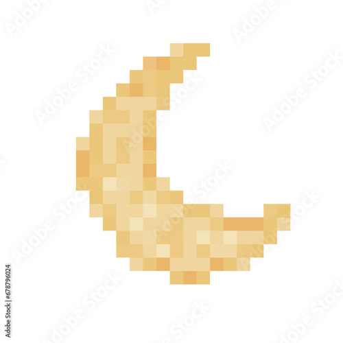 pixel art moon illustration