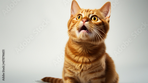 A cat playing png style, empty white background