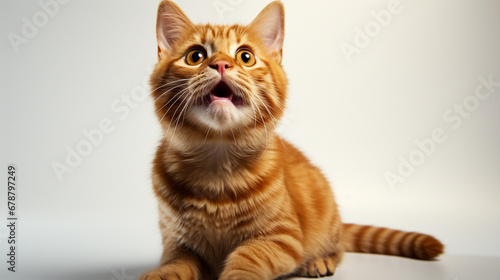 A cat playing png style, empty white background
