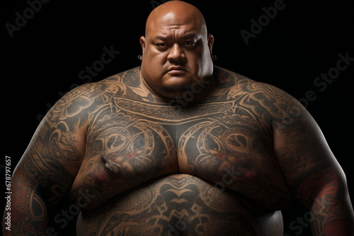 portrait of a man fat man