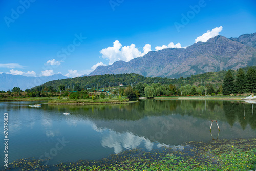 Jawaharlal Nehru Memorial Botanical Gardens in Srinagar,Jammu,Kashmir India.