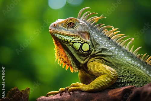 Iguanas in their natural habitat reflect the beauty and uniqueness of the diversity of nature