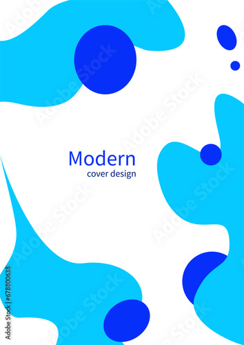 Modern layout cover design with copy space. Flat style minimalism. Bright colors. vector
