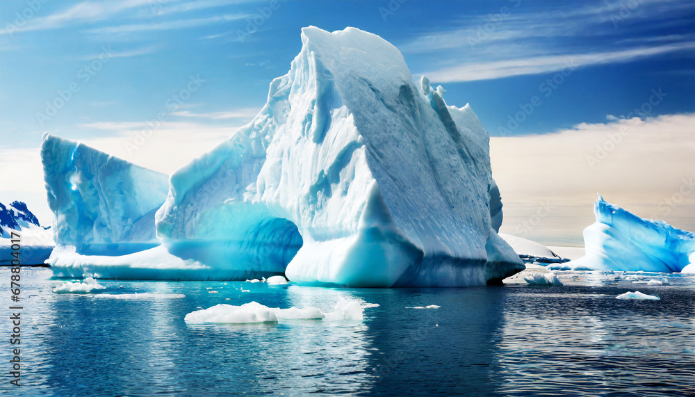 icebergs antarctica - obrazy, fototapety, plakaty 