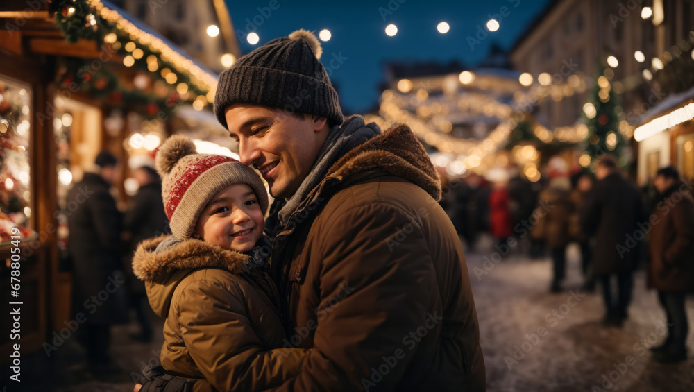 Besuch auf dem weihnachtsmarkt, generated image Besuch auf dem weihnachtsmarkt, generated image