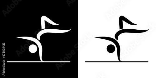 Pictogrammes représentant un danseur de Breakdance, une des nouvelles disciplines des compétitions sportives de 2024.