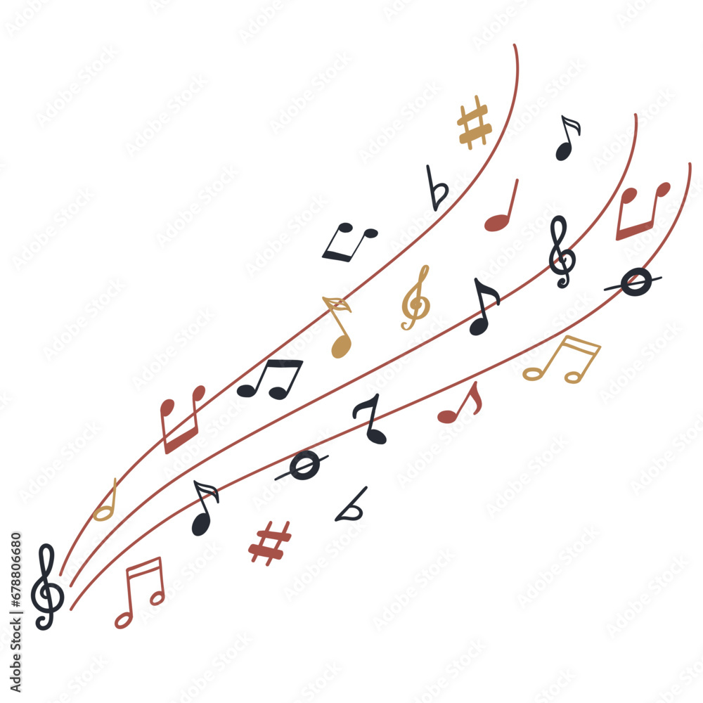 Flying Musical Notes Flying Musical Notes