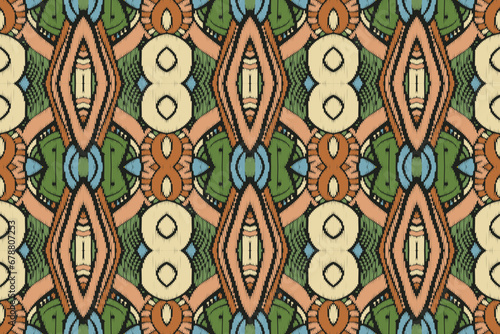 American ethnic native pattern.Traditional Navajo,Aztec,Apache,Southwest and Mexican style fabric pattern.Abstract vector motifs pattern.Design for fabric,clothing,blanket,carpet,woven,wrap,decoration