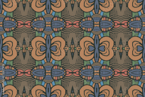 American ethnic native pattern.Traditional Navajo,Aztec,Apache,Southwest and Mexican style fabric pattern.Abstract vector motifs pattern.Design for fabric,clothing,blanket,carpet,woven,wrap,decoration