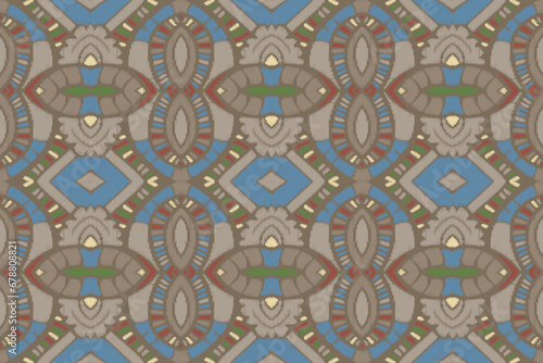 American ethnic native pattern.Traditional Navajo,Aztec,Apache,Southwest and Mexican style fabric pattern.Abstract vector motifs pattern.Design for fabric,clothing,blanket,carpet,woven,wrap,decoration