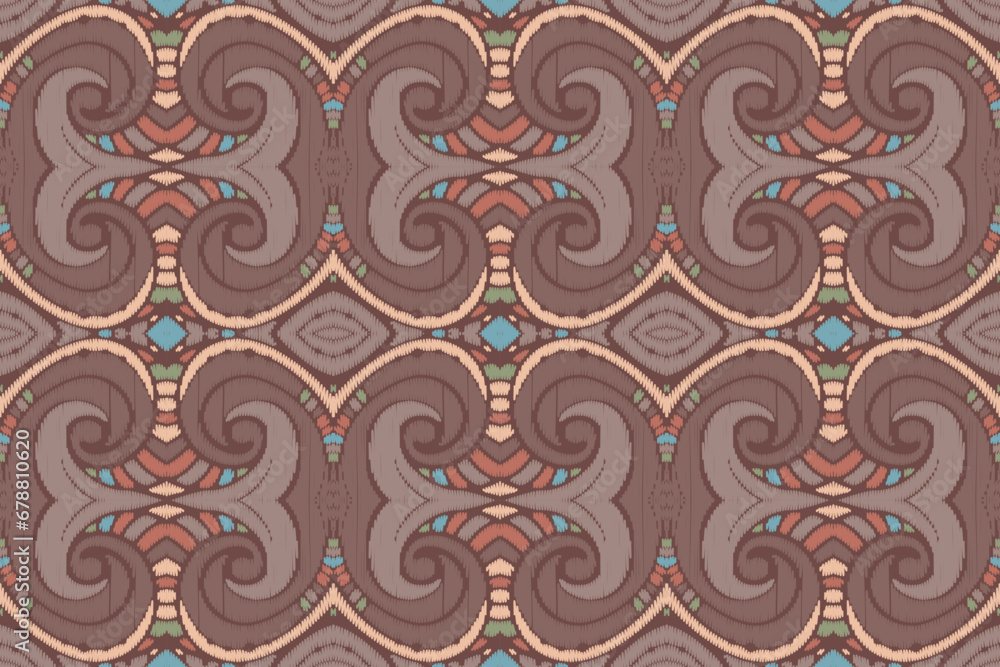 Ikat Drawing or Modern Native Thai Ikat Pattern. Geometric Ethnic Background for Pattern Seamless Design or Wallpaper. Ikat Drawing or Modern Native Thai Ikat Pattern. Geometric Ethnic Background for Pattern Seamless Design or Wallpaper.
