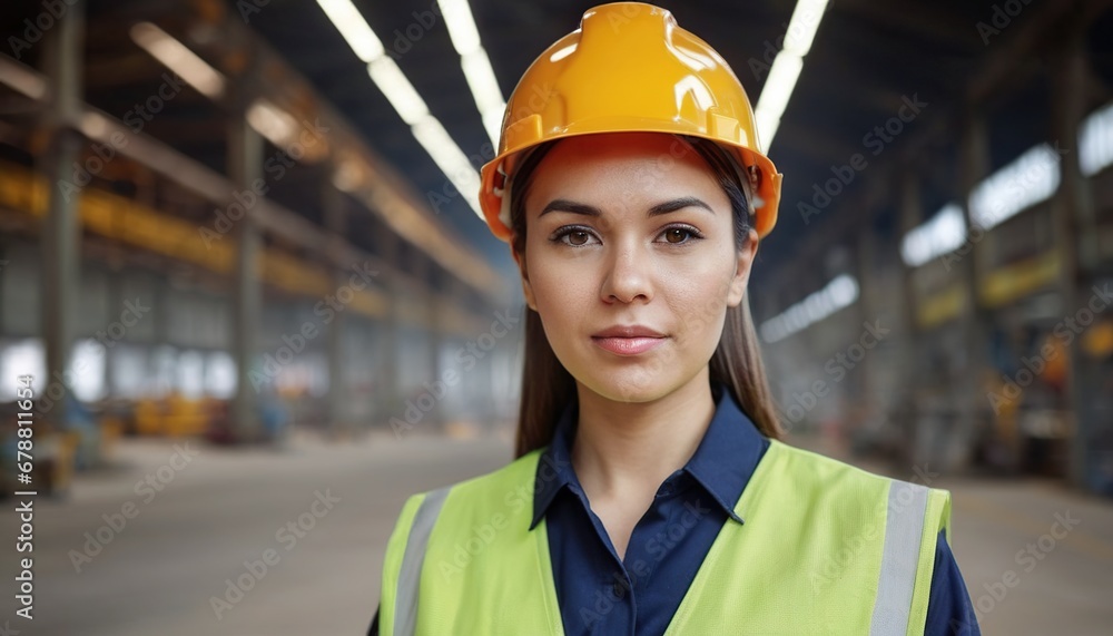 The girl is a technologist engineer in a helmet at work. The girl is a factory worker in special clothes. The girl is a technologist engineer in a helmet at work. The girl is a factory worker in special clothes.