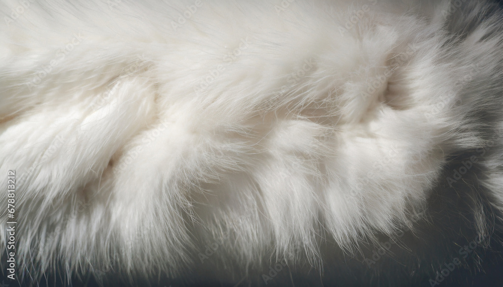 white fur background texture fluffy rabbit fur - obrazy, fototapety, plakaty 