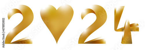 2024 herz liebe gold