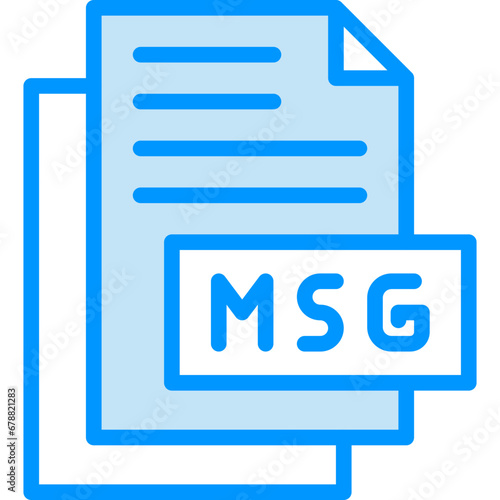 Msg vector line icon .svg