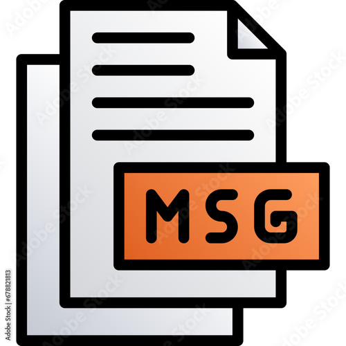 Msg vector line icon .svg