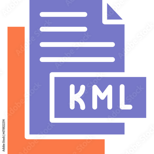 Kml vector line icon .svg