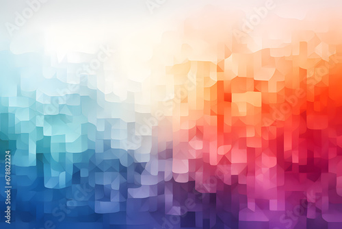 Abstract colorful pixelated background gradient in red and blue hues photo