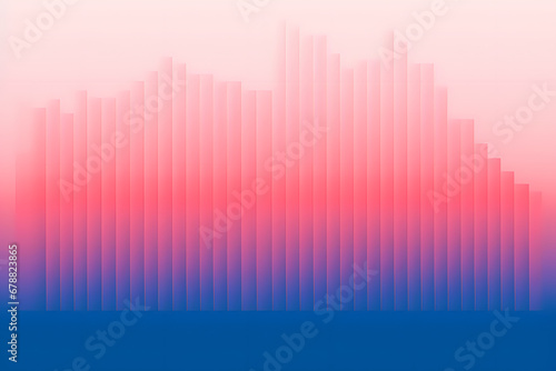 Gradient of pink to blue bars in an abstract pattern