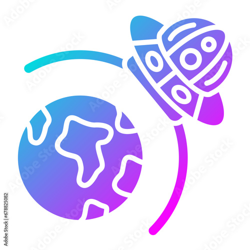 UFO Earth Icon