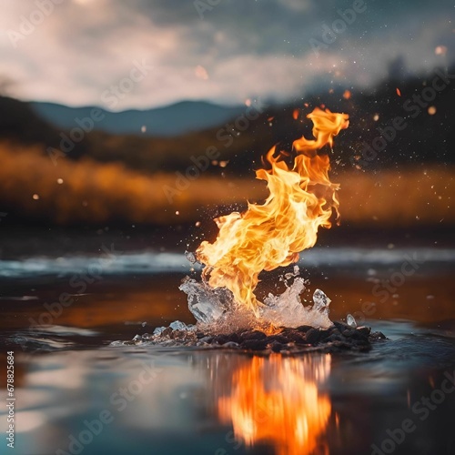   lteppich brennt  Umweltkatastrophe