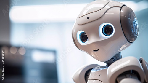Next Generation AI: Friendly Robot Face