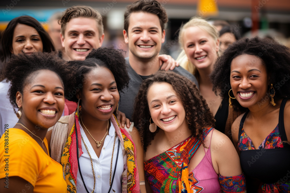 Community Unity: A Diverse Group of People Coming Together in a Community Event Community Unity: A Diverse Group of People Coming Together in a Community Event