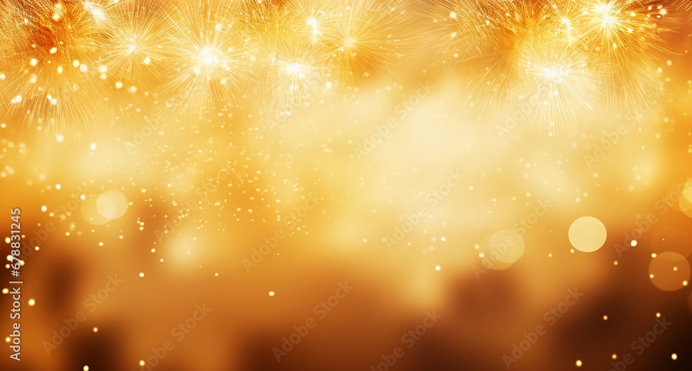 abstract golden Christmas background with fireworks abstract golden Christmas background with fireworks