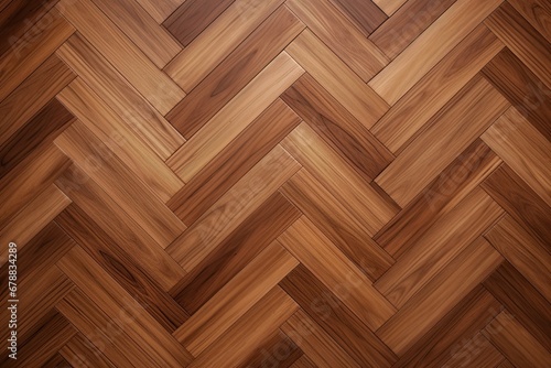 Parqet wooden floor. Pattern, texture, background design. Top view. Ai Generative