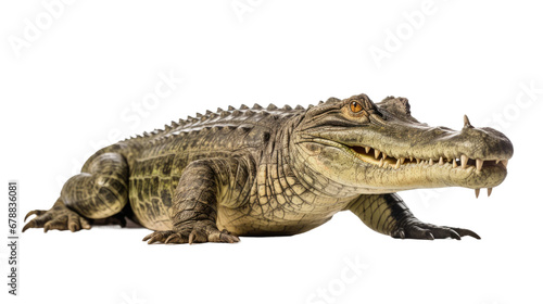 Crocodile isolated on transparent background © shamim