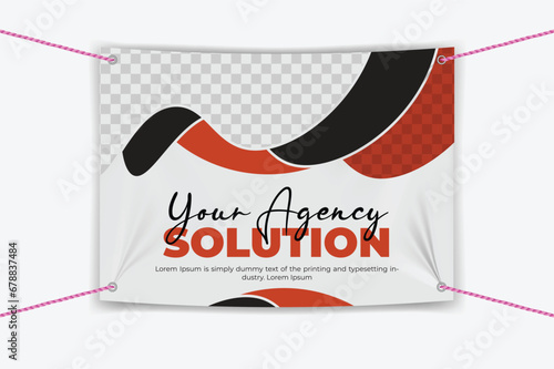 Corporate vinyl banners design template