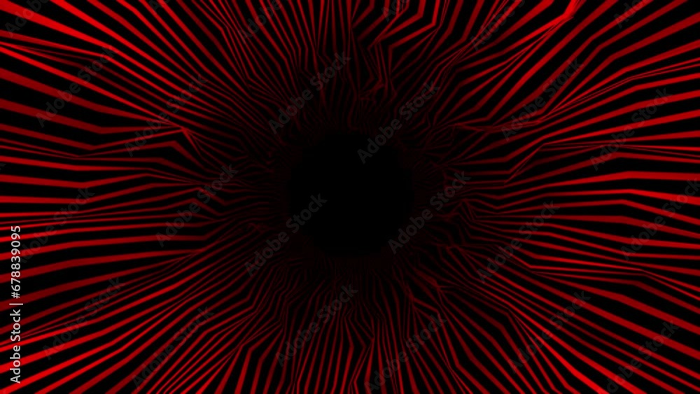 abstract hi-tech wiggling parallel lines on black background, futuristic dark tunnel background abstract hi-tech wiggling parallel lines on black background, futuristic dark tunnel background