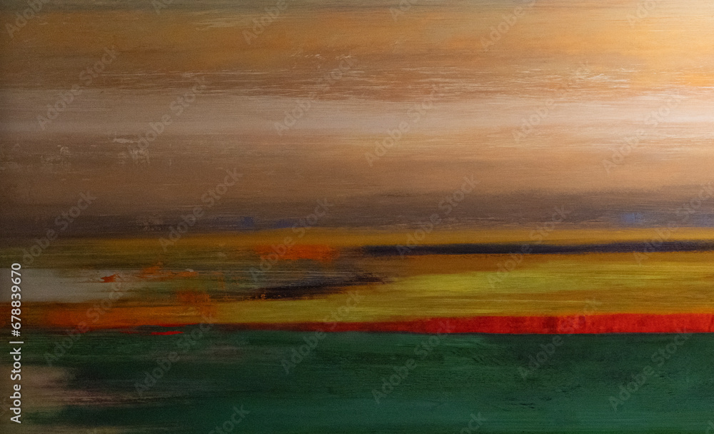 Obraz premium Digital painting background with multi colors acrylic strokes