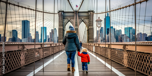 People tourism activity outdoor - Generative AI