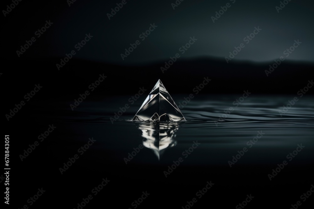 Naklejka premium Minimalist modern jewelry glass background