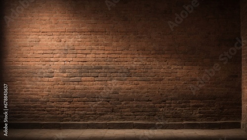 Brick wall with sunlight effect