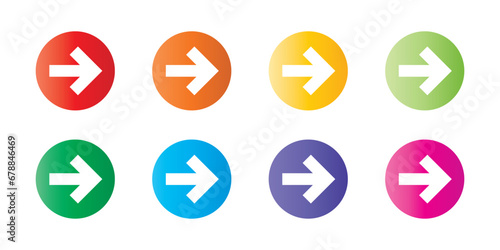 Simple arrow icon Directional symbols